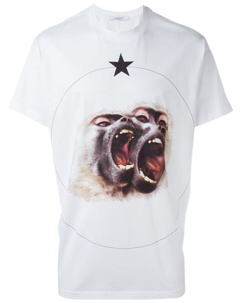 white givenchy t shirt monkey|Givenchy Monkey Brothers T.